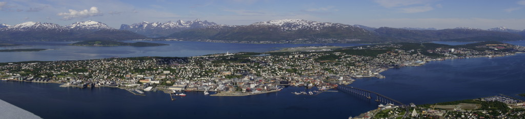 180 Grad Panoramabild - Tromso und Umgebung